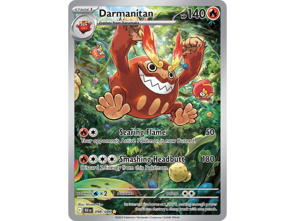 Pokémon Darmanitan (BLK 098)