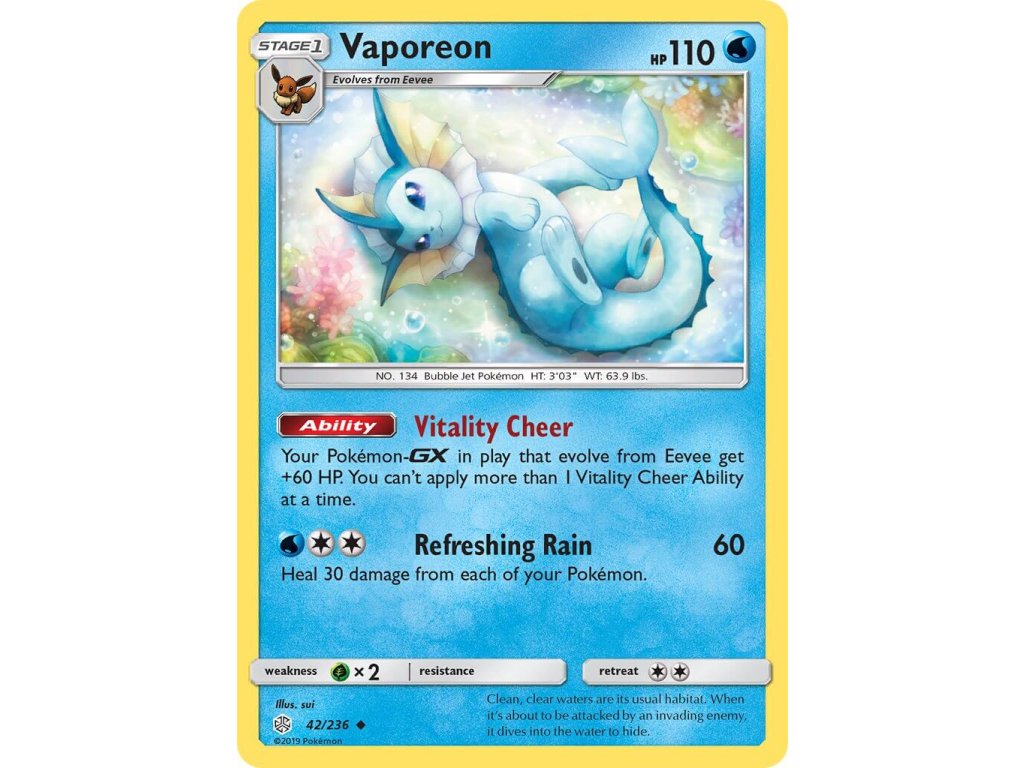 Pokémon Vaporeon (CEC 42)