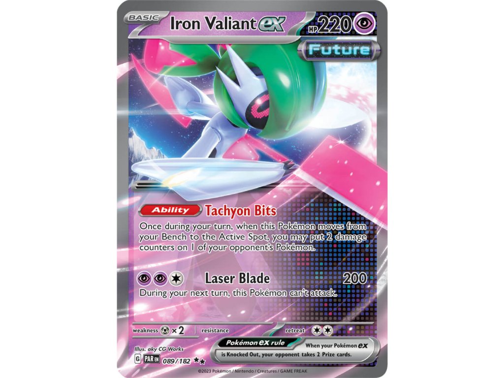 Pokémon Paradox Rift Iron Valiant ex 089