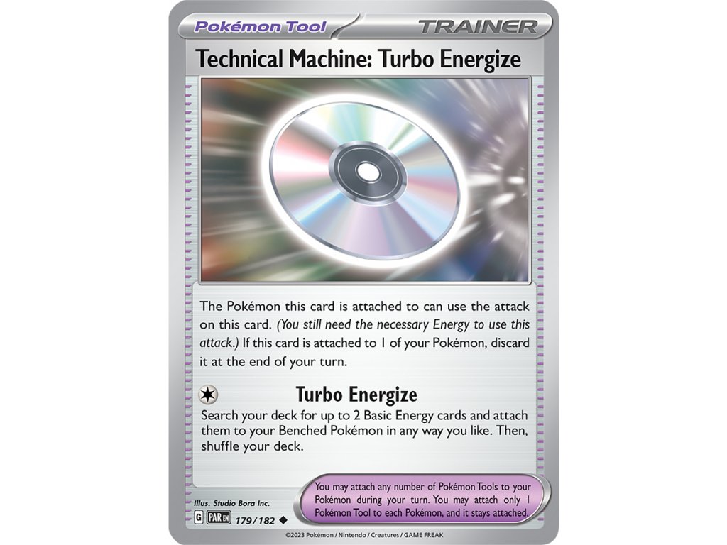 Pokémon Technical Machine: Turbo Energize (PAR 179, EX)