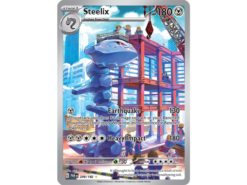 Pokemon Paradox Rift Steelix 208