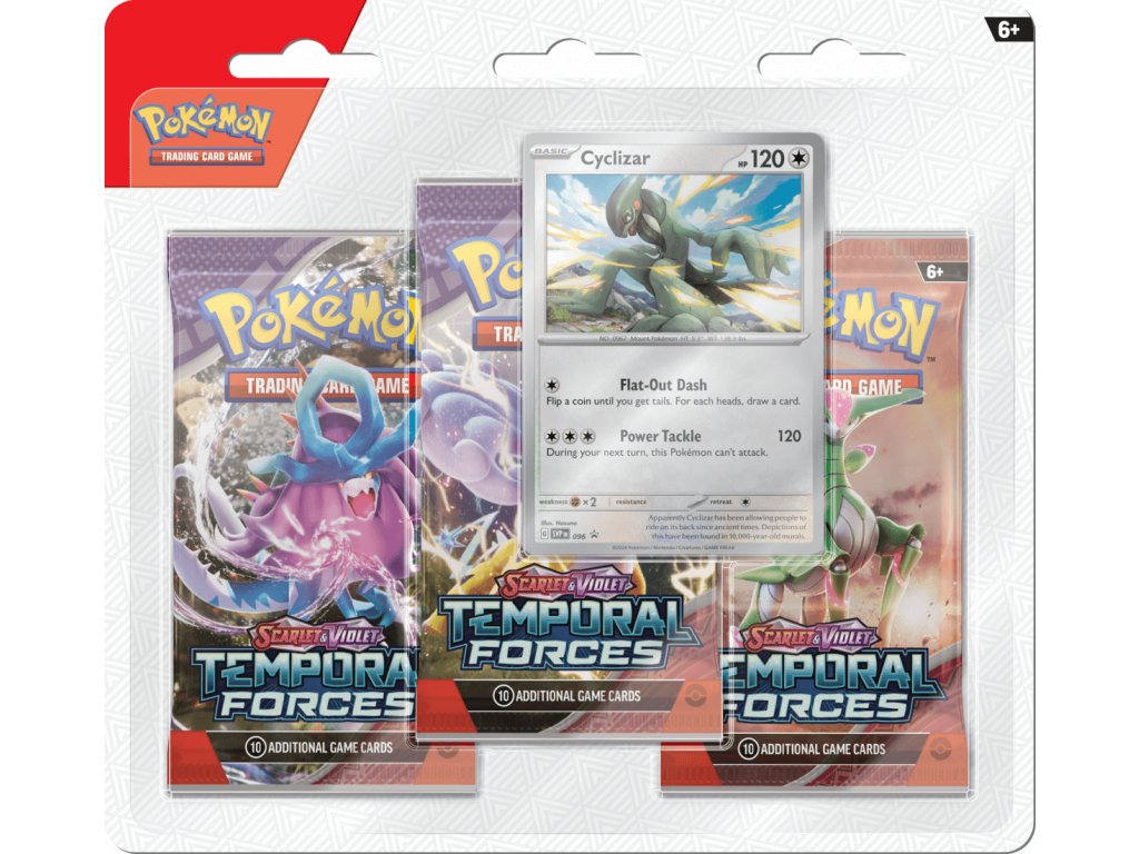 Pokémon Temporal Forces - 3 Blister Booster Cyclizar
