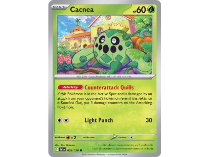 Pokémon Cacnea (SVI 005)