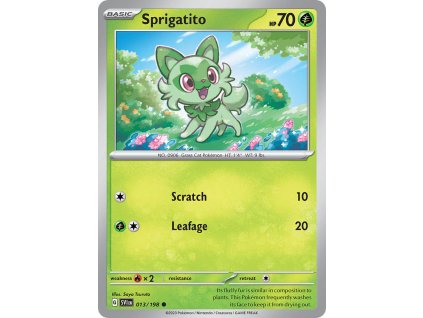 Pokémon Sprigatito (SVI 013)
