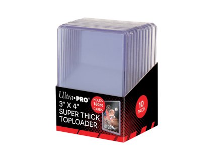 UltraPRO Toploader 3" X 4" 180PT - Clear Super Thick (10 kusů)