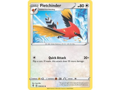 Pokémon Fletchinder (EVS 139)
