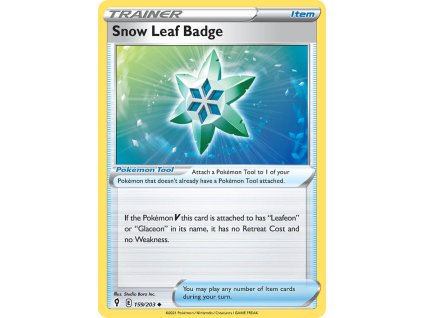 Pokémon Snow Leaf Badge (EVS 159)