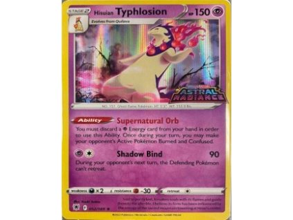 Pokémon Hisuian Typhlosion (ASR 052, P)