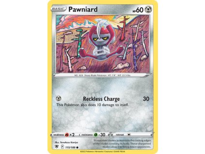 Pokémon Pawniard (ASR 115)