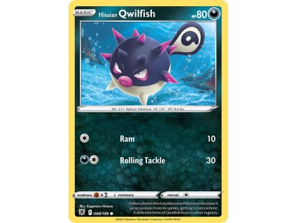 Pokémon Hisuian Qwilfish (ASR 088)
