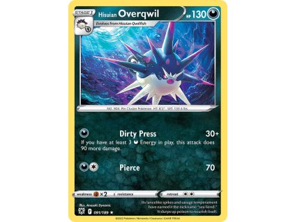 Pokémon Hisuian Overqwil (ASR 091)