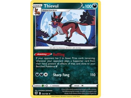 Pokémon Thievul (ASR 104)