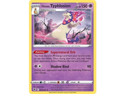 Pokémon Hisuian Typhlosion (ASR 052)