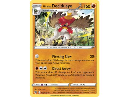 Pokémon Hisuian Decidueye (ASR 082)