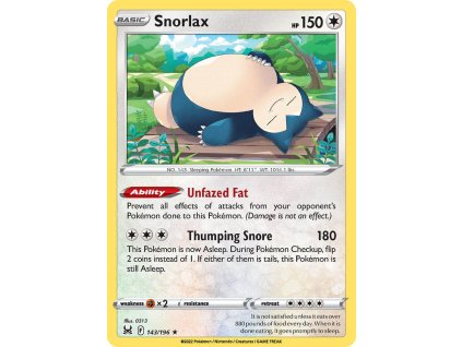 Pokémon Snorlax (LOR 143)