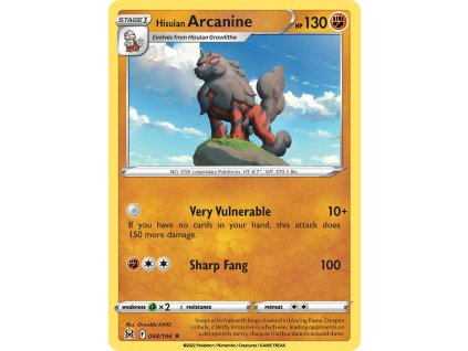 Pokémon Hisuian Arcanine (LOR 084)