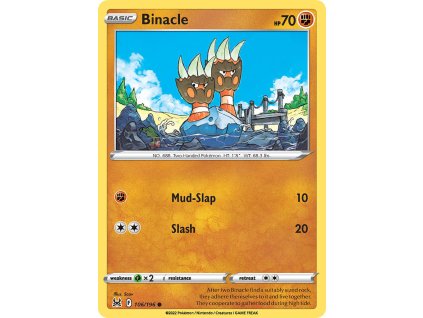 Pokémon Binacle (LOR 106)