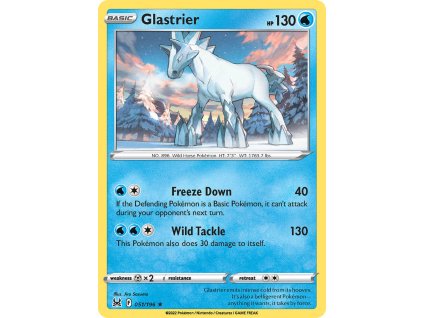 Pokémon Glastrier (LOR 051)