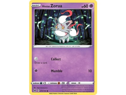 Pokémon Hisuian Zorua (LOR 075)