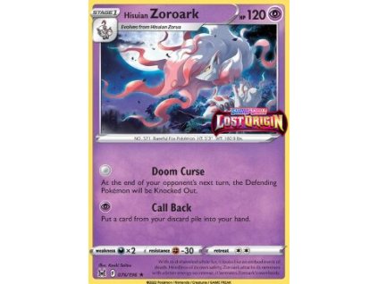 Pokémon Hisuian Zoroark (LOR 076)