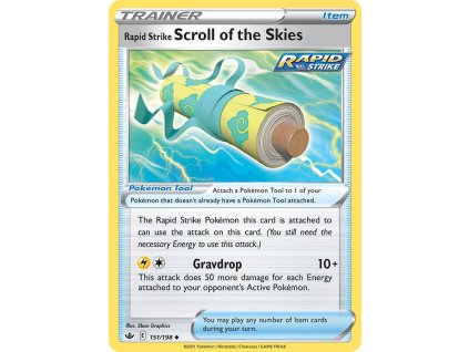 Pokémon Rapid Strike Scroll of the Skies (CRE 151)