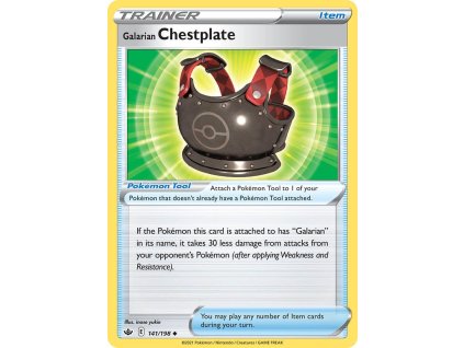 Pokémon Galarian Chestplate (CRE 141)