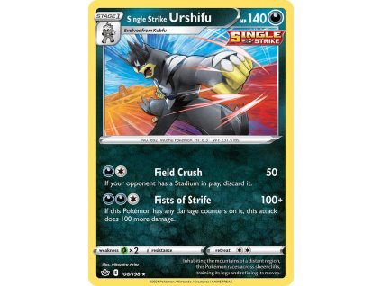 Pokémon Single Strike Urshifu (CRE 108)