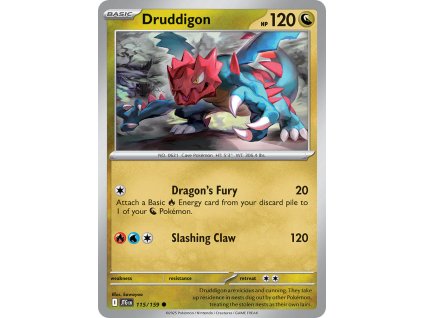 Pokémon Druddigon (JTG 115)