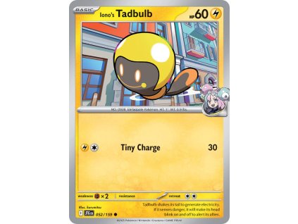 Pokémon Iono's Tadbulb (JTG 052)
