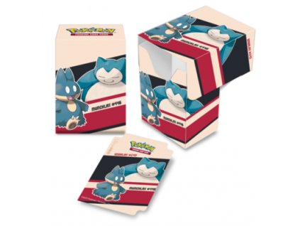 1557 krabicka na karty full view deck box pokemon snorlax munchlax