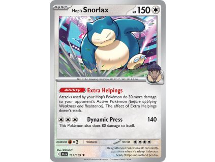 Pokémon Hop's Snorlax (JTG 117)