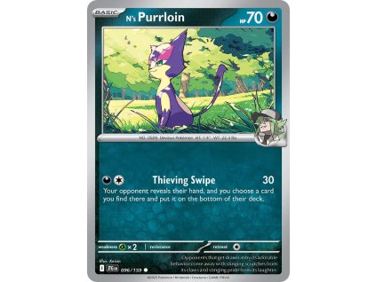 Pokémon N's Purrloin (JTG 096)