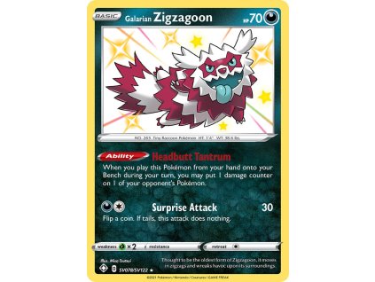 Pokémon Galarian Zigzagoon (SHF SV78)