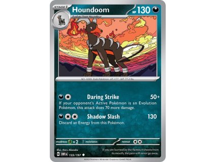 Pokémon Houndoom (OBF 133)