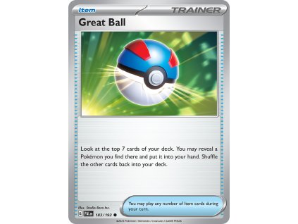 Pokémon Paldea Evolved Great Ball 183