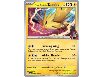 Pokémon Team Rocket's Zapdos (DRI 070)