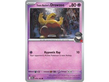 Pokémon Team Rocket's Drowzee (DRI 079)