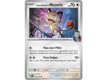 Pokémon Team Rocket's Meowth (DRI 149)