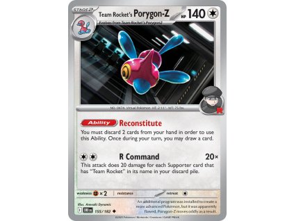 Pokémon Team Rocket's Porygon-Z (DRI 155)
