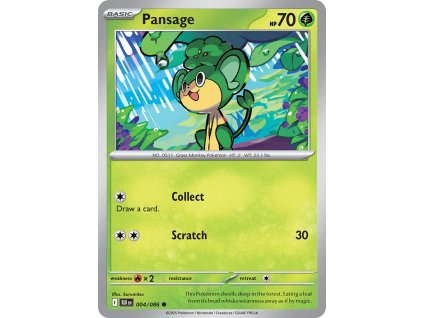 Pokémon Pansage (BLK 004)