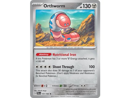 Pokémon Orthworm (PAL 151)