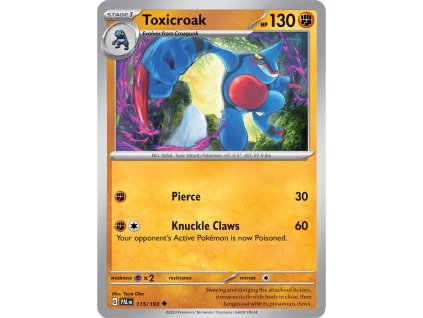 Pokémon Toxicroak (PAL 115)