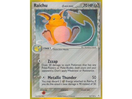 Pokémon Raichu δ Delta Species (HP 15)