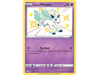 Pokémon Galarian Ponyta (SHF SV47)