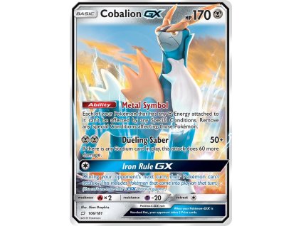 Pokémon Cobalion GX (TEU 106)