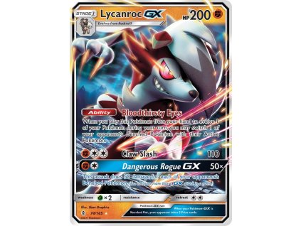 Pokémon Lycanroc GX (GRI 74)