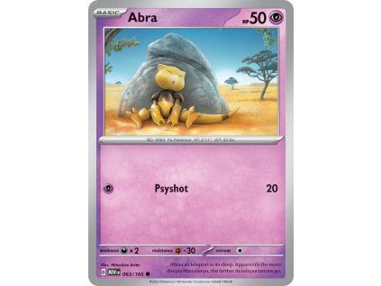 Pokémon Abra (MEW 063)