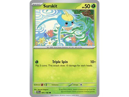 Pokémon Surskit (PAR 001, NM)