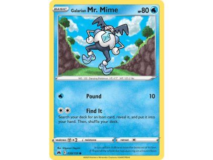 Pokémon Galarian Mr. Mime (CRZ 030)