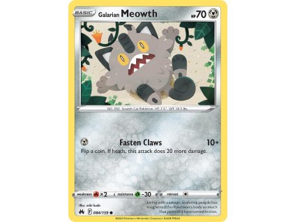 Galarian Meowth (CRZ 084)